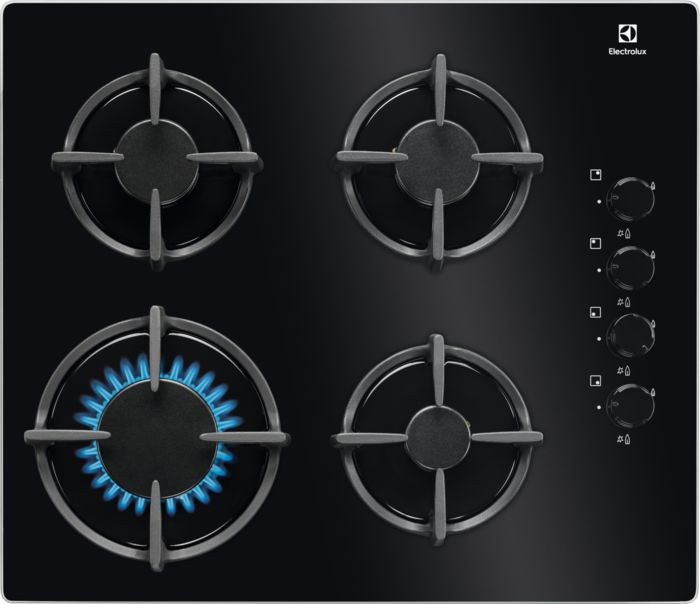 Газовая варочная поверхность Electrolux GPE264EK черный