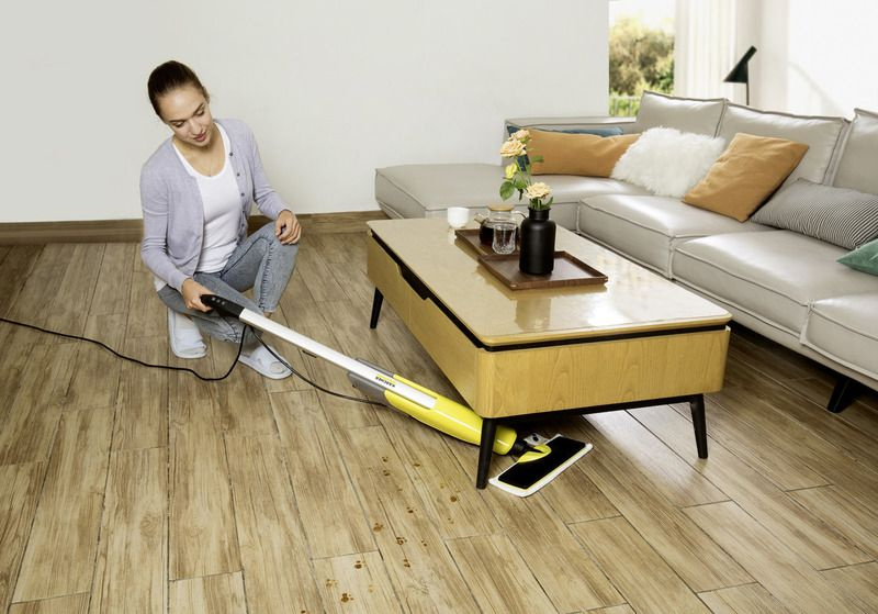 Пароочиститель ручной Karcher EasyFix SC 2 Upright 1600Вт желтый/черный — фото 6