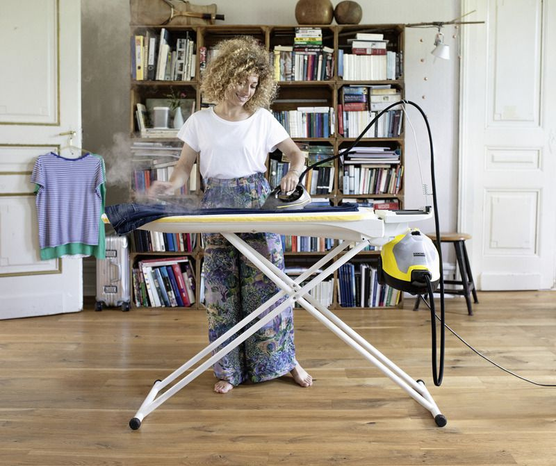 Пароочиститель напольный Karcher EasyFix SC 4 Iron 2000Вт желтый/черный — фото 7