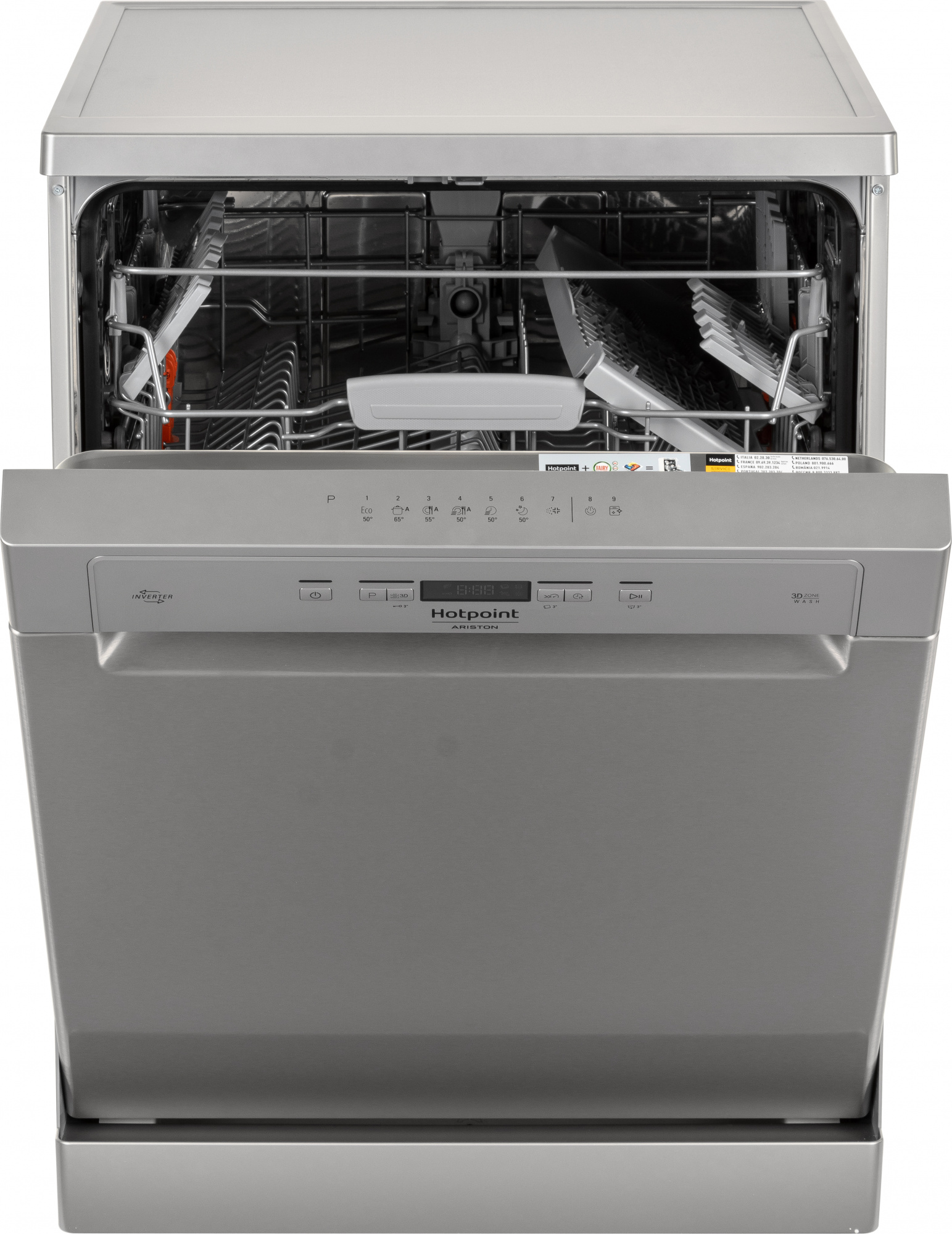 Посудомоечная машина Hotpoint-Ariston HFC 3C26 CW X нержавеющая сталь (полноразмерная) — фото 2