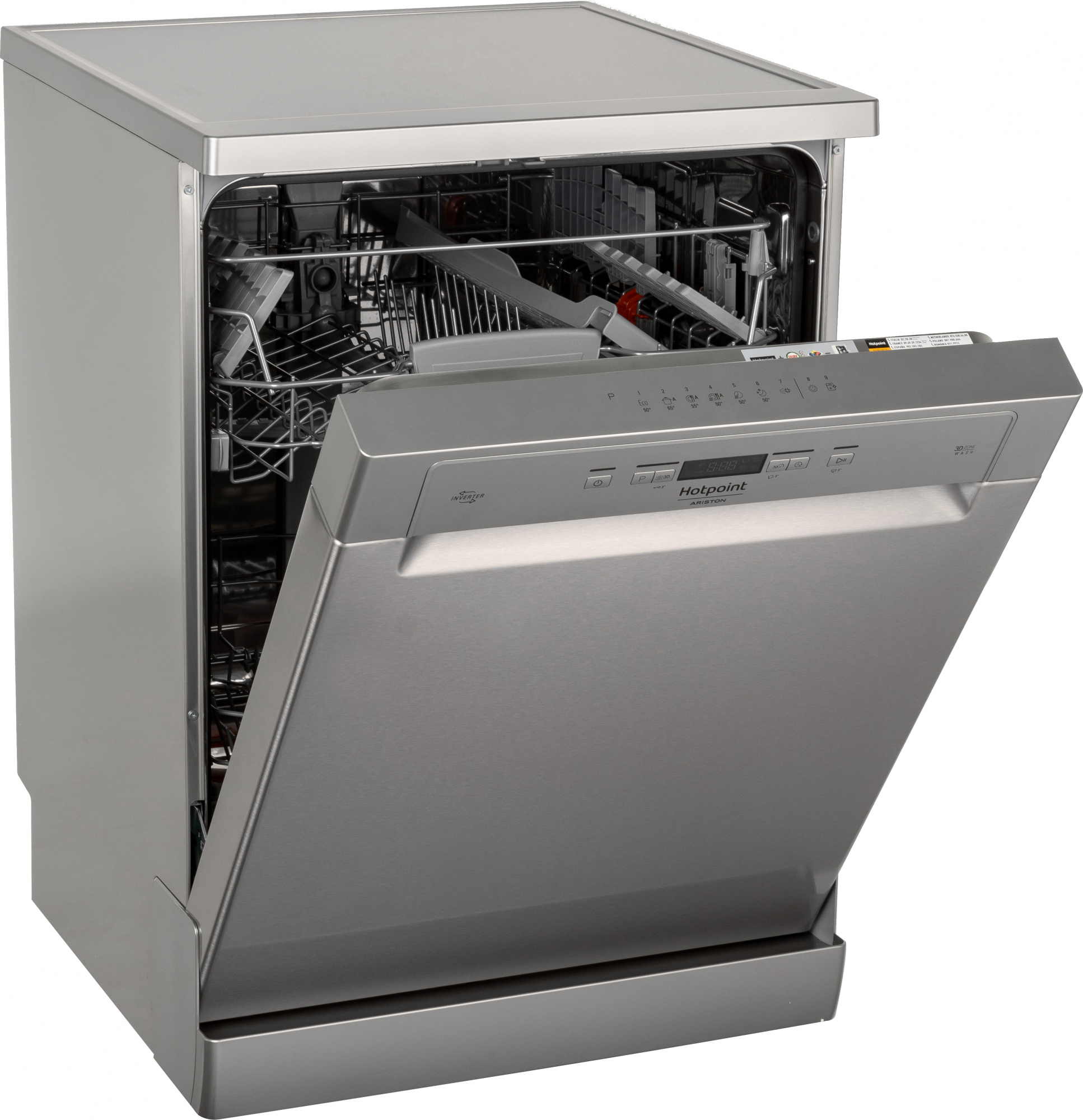 Посудомоечная машина Hotpoint-Ariston HFC 3C26 CW X нержавеющая сталь (полноразмерная) — фото 4