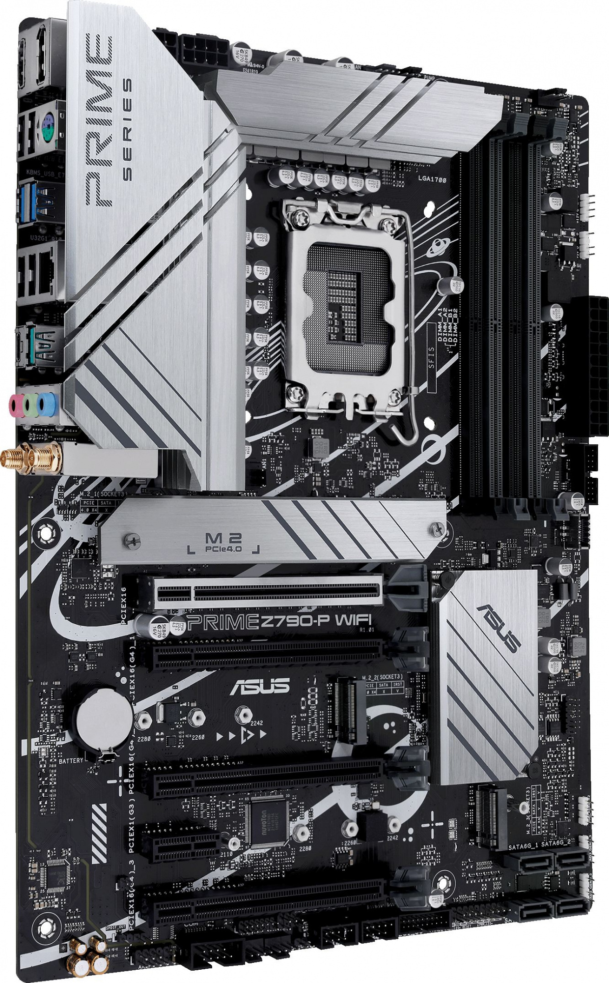 Материнская плата Asus PRIME Z790-P WIFI Soc-1700 Intel Z790 4xDDR5 ATX AC`97 8ch(7.1) 2.5Gg RAID+HDMI+DP — фото 3