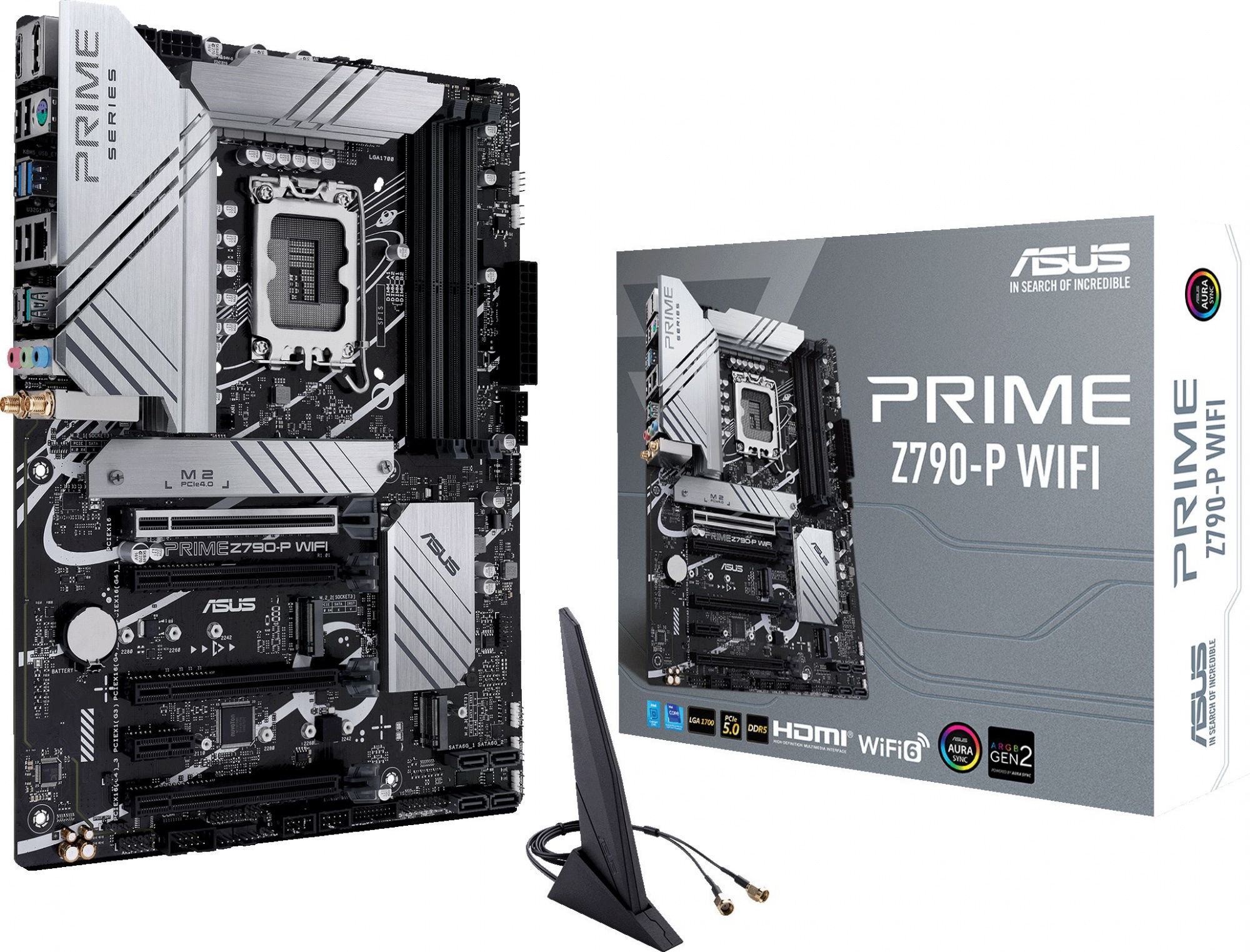 Материнская плата Asus PRIME Z790-P WIFI Soc-1700 Intel Z790 4xDDR5 ATX AC`97 8ch(7.1) 2.5Gg RAID+HDMI+DP — фото 5