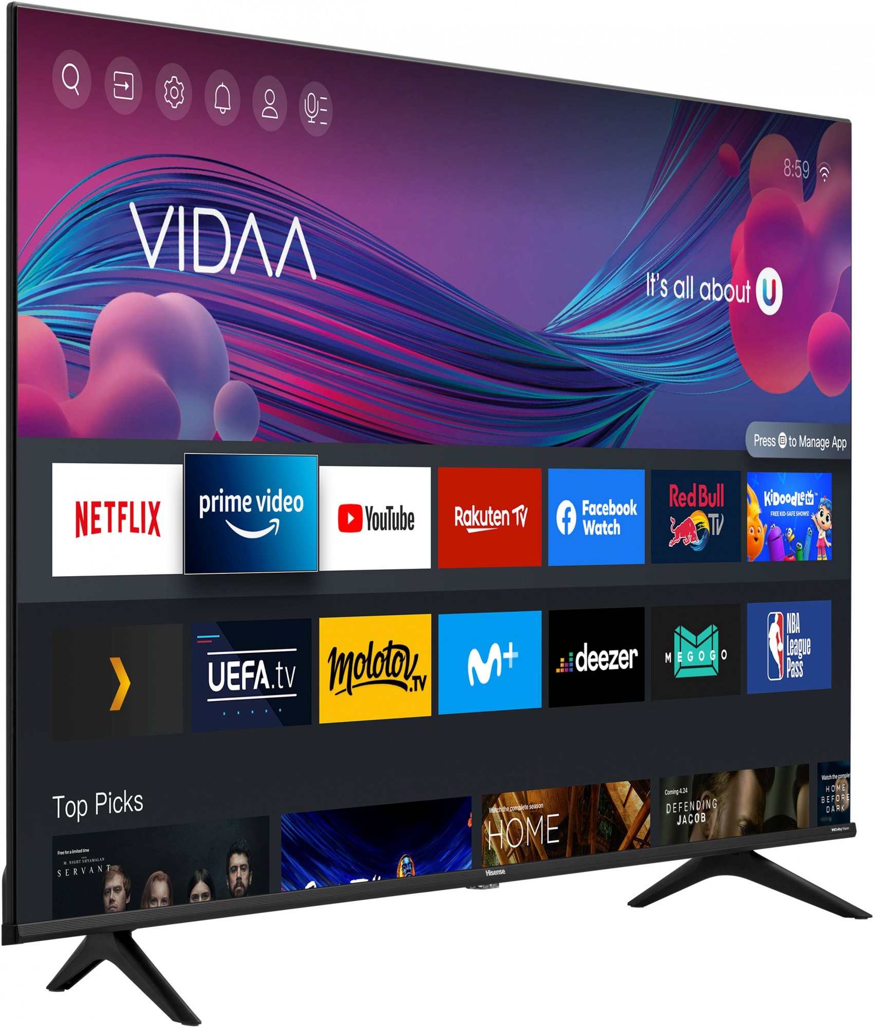 Телевизор LED Hisense 85" 85A6BG — фото 2