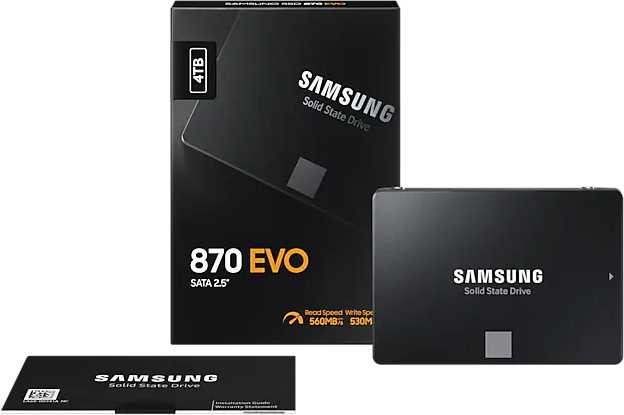 Накопитель SSD Samsung SATA III 4Tb MZ-77E4T0BW 870 EVO 2.5" — фото 9