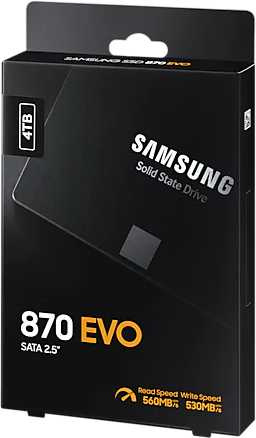 Накопитель SSD Samsung SATA III 4Tb MZ-77E4T0BW 870 EVO 2.5" — фото 12