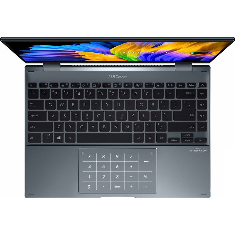 Ноутбук ASUS ZenBook 14 Flip UP5401EA-KN501T (90NB0V41-M00550) +Stylus +bag +cable 14"(2880x1800 OLED)/Touch/Intel Core i5 1135G7(2.4Ghz)/16384Mb/512PCISSDGb/noDVD/Int:Intel Iris Xe Graphics/Cam/BT/Wi — фото 3