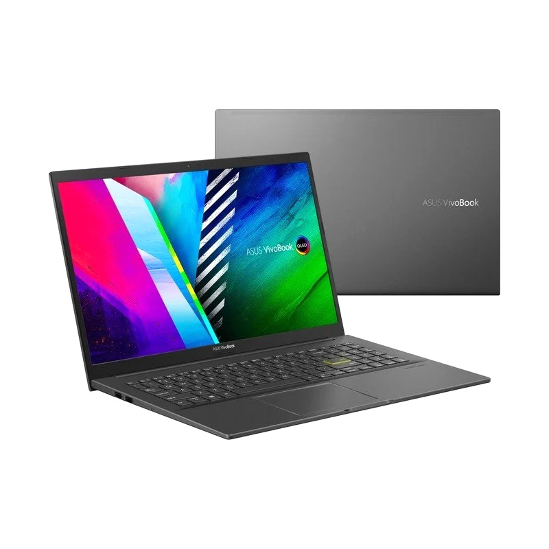 Ноутбук ASUS K513EA-L12078 (90NB0SG1-M00ES0) 15.6"(1920x1080 OLED)/Intel Core i5 1135G7(2.4Ghz)/12288Mb/512PCISSDGb/noDVD/Int:Intel Iris Xe Graphics/Cam/BT/WiFi/war 1y/1.8kg/Indie Black/DOS — фото 2
