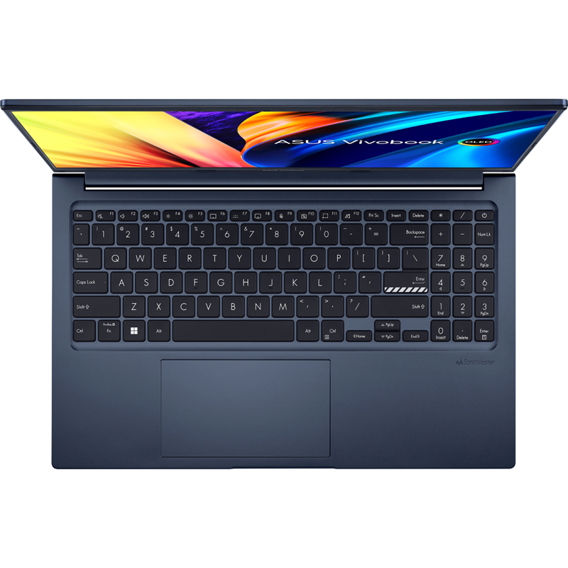 Ноутбук ASUS Vivobook X1503ZA-L1232 (90NB0WY1-M00NL0) 15.6"(1920x1080 OLED)/Intel Core i5 12500H(2.5Ghz)/16384Mb/512PCISSDGb/noDVD/Int:Intel Iris Xe Graphics/Cam/BT/WiFi/70WHr/war 1y/1.7kg/Quiet Blue/ — фото 2