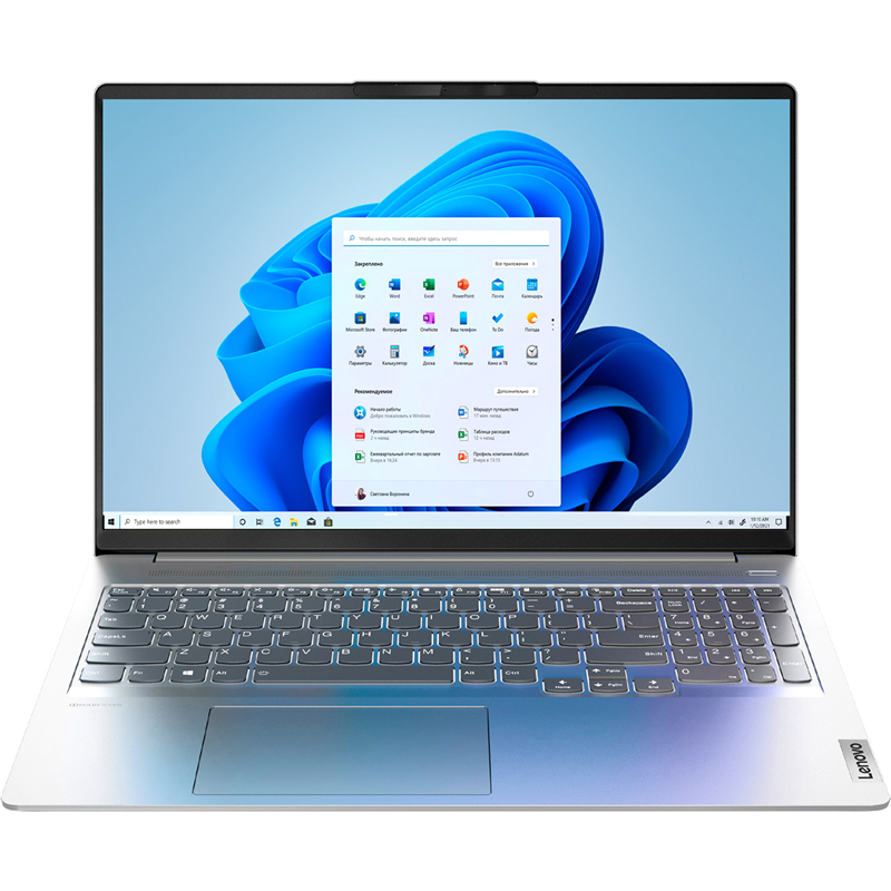 Ноутбук Lenovo IdeaPad 5 Pro 16IHU6 (82L9008NRK) 16"(2560x1600)/Intel Core i5 11300H(3.1Ghz)/8192Mb/512SSDGb/Win11Home + 95W