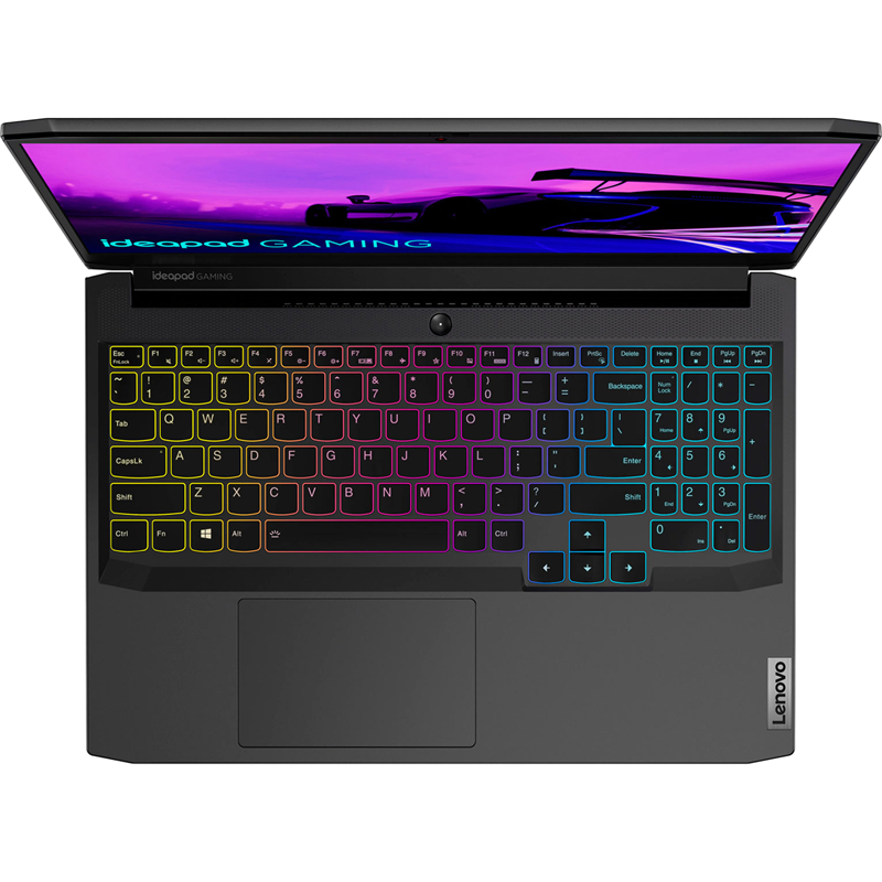 Ноутбук Lenovo IdeaPad Gaming 3 15IHU6 (82K1015URK) 15.6"(1920x1080 IPS)/Intel Core i7 11370H(3.3Ghz)/16384Mb/512SSDGb/noDVD/Ext:nVidia GeForce RTX3050(4096Mb)/Cam/BT/WiFi/45WHr/war 1y/2.25kg/black/no — фото 2