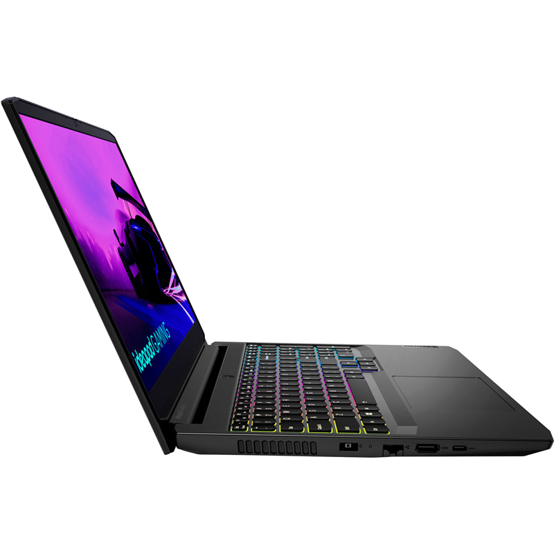 Ноутбук Lenovo IdeaPad Gaming 3 15IHU6 (82K1015URK) 15.6"(1920x1080 IPS)/Intel Core i7 11370H(3.3Ghz)/16384Mb/512SSDGb/noDVD/Ext:nVidia GeForce RTX3050(4096Mb)/Cam/BT/WiFi/45WHr/war 1y/2.25kg/black/no — фото 3
