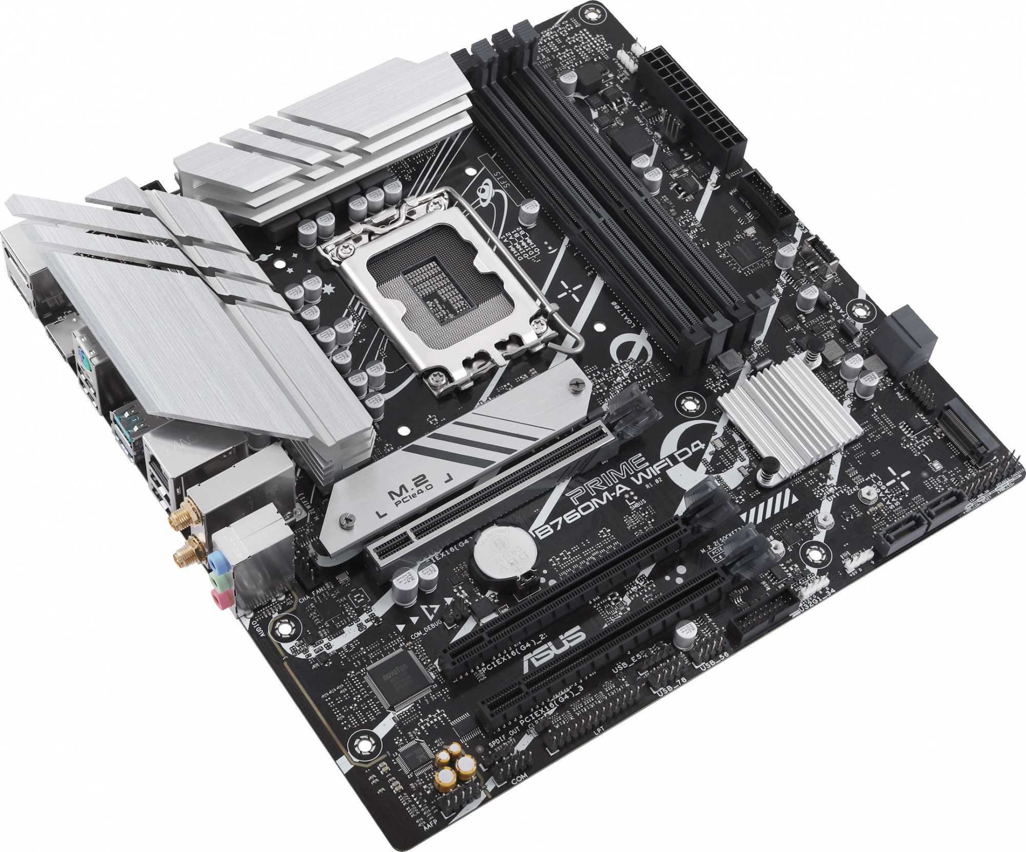 Материнская плата Asus PRIME B760M-A WIFI D4 Soc-1700 Intel B760 4xDDR4 mATX AC`97 8ch(7.1) GbLAN RAID+HDMI+DP — фото 5
