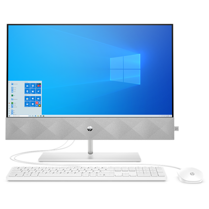 Моноблок HP Pavilion 24-k0013ur (14Q34EA#ACB) 23.8"(1920x1080)/Intel Core i3 10300T(3Ghz)/4096Mb/256SSDGb/noDVD/Int:Intel Internal Graphics /Cam/WiFi/war 1y/White/WinHome + RU kbd