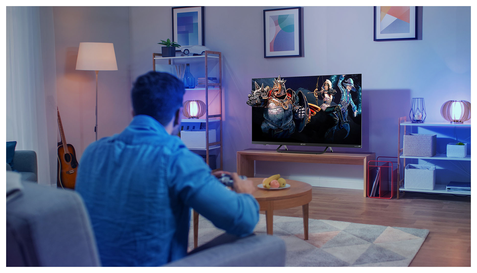 Телевизор LED Kivi 32" 32F750NB черный FULL HD 60Hz DVB-T DVB-T2 DVB-C WiFi Smart TV — фото 8