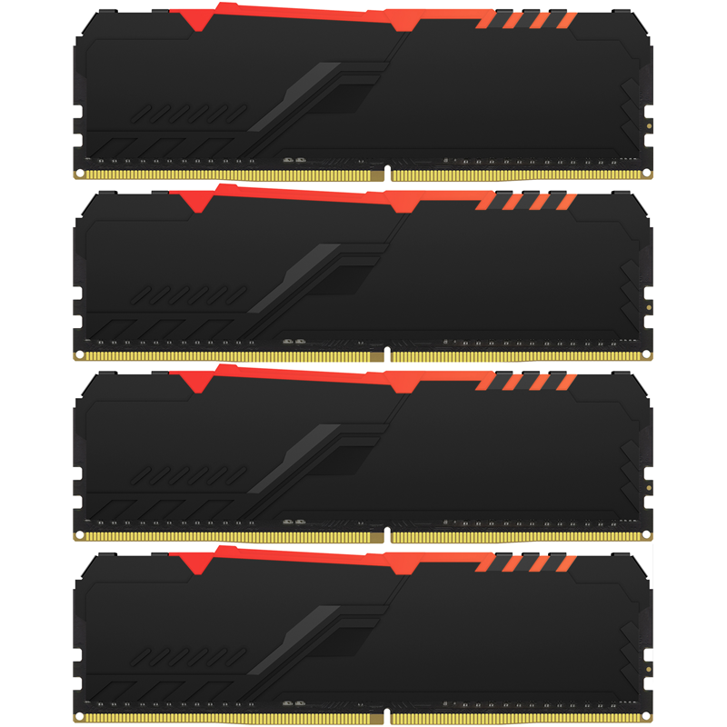 Память оперативная Kingston FURY Beast RGB KF432C16BBAK4/128 (Kit of 4) — фото 2
