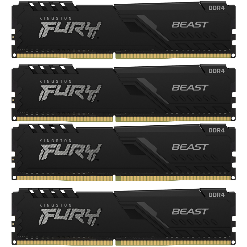 Память оперативная Kingston FURY Beast KF432C16BBK4/128