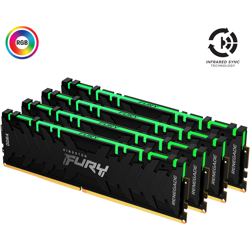 Память оперативная Kingston FURY Renegade RGB KF436C16RB1AK4/64 — фото 2