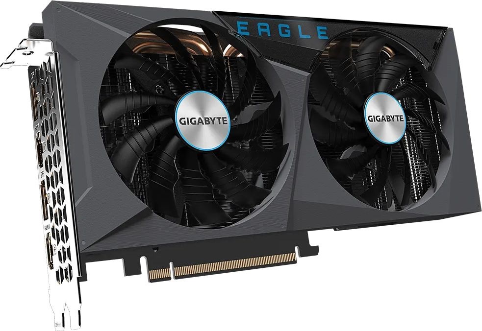 Видеокарта Gigabyte PCI-E 4.0 GV-N306TXEAGLE OC-8GD NVIDIA GeForce RTX 3060Ti 8192Mb 256 GDDR6 1755/14000 HDMIx2 DPx2 HDCP Ret