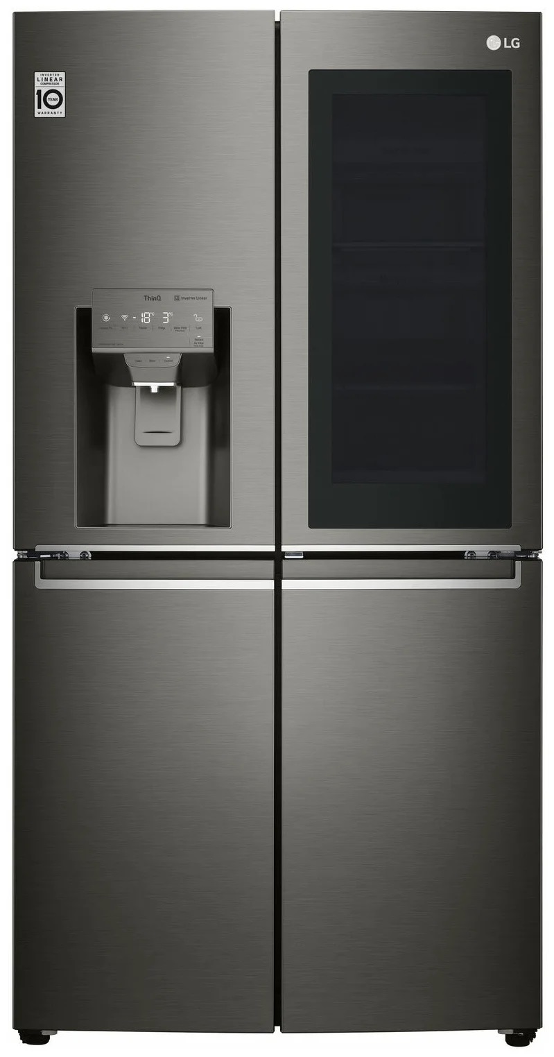 Холодильник LG GR-X24FMKBL черный (трехкамерный)