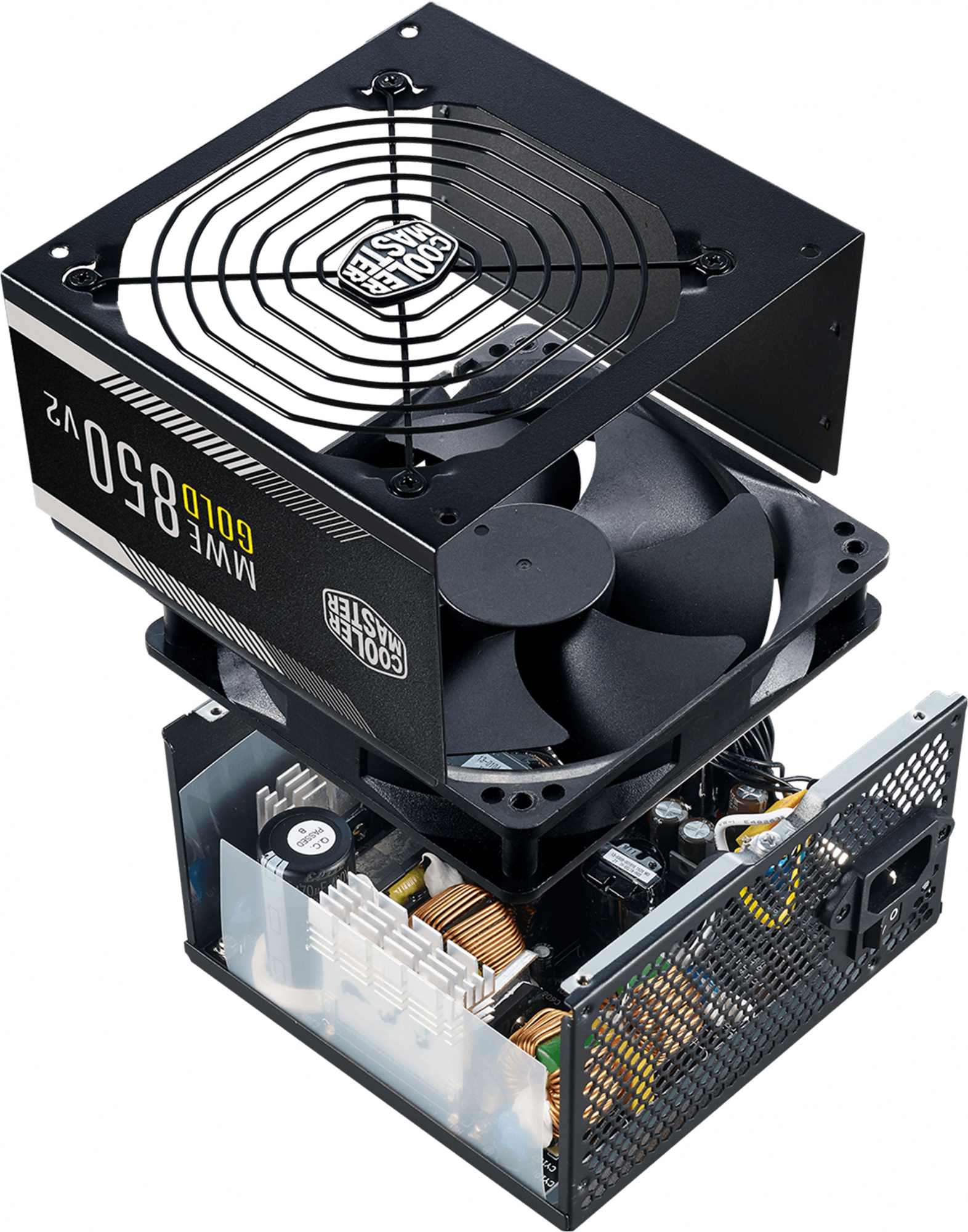 Блок питания Cooler Master ATX 850W Gold V2 80+ gold (24+8+4+4pin) APFC 120mm fan 12xSATA RTL — фото 6