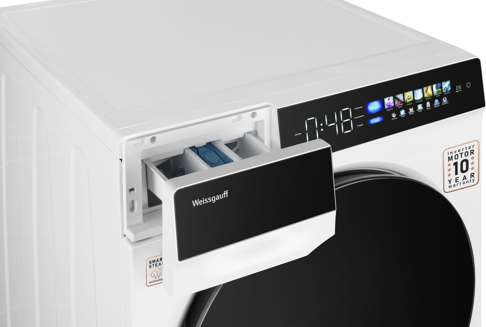 Стиральная машина Weissgauff WM 999 Full Touch DC Inverter Steam — фото 5