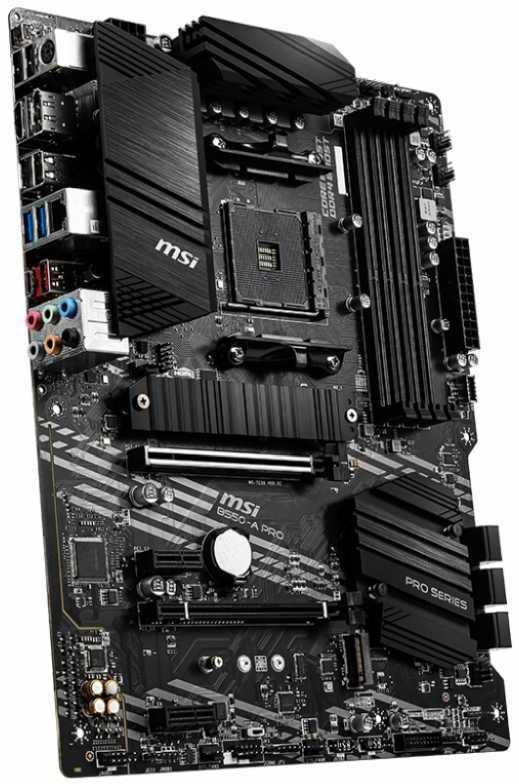 Материнская плата MSI B550-A PRO Soc-AM4 AMD B550 4xDDR4 ATX AC`97 8ch(7.1) GbLAN RAID+HDMI+DP — фото 4