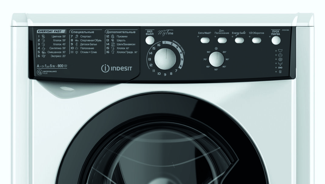 Стиральная машина Indesit EWSB 5085 BK CIS — фото 2