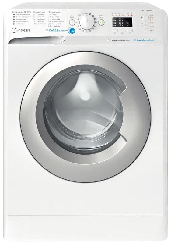 Стиральная машина Indesit BWSA 61051 WSV RU класс: A загр.фронтальная макс.:6кг белый