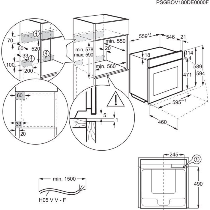 Духовой шкаф Электрический Electrolux KOAAS31WT — фото 4