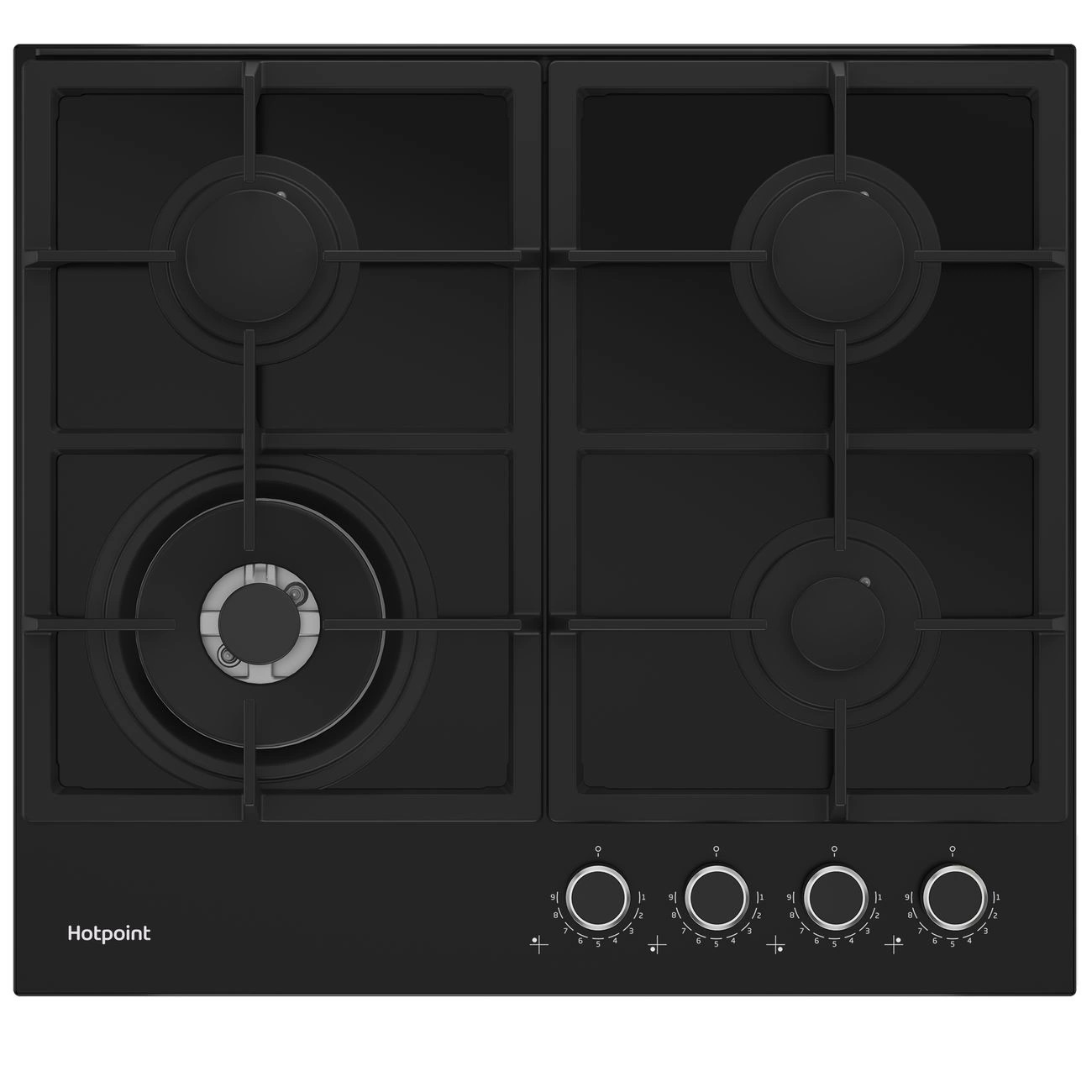 Встраиваемая газовая панель независимая Hotpoint HGS 62F/BK