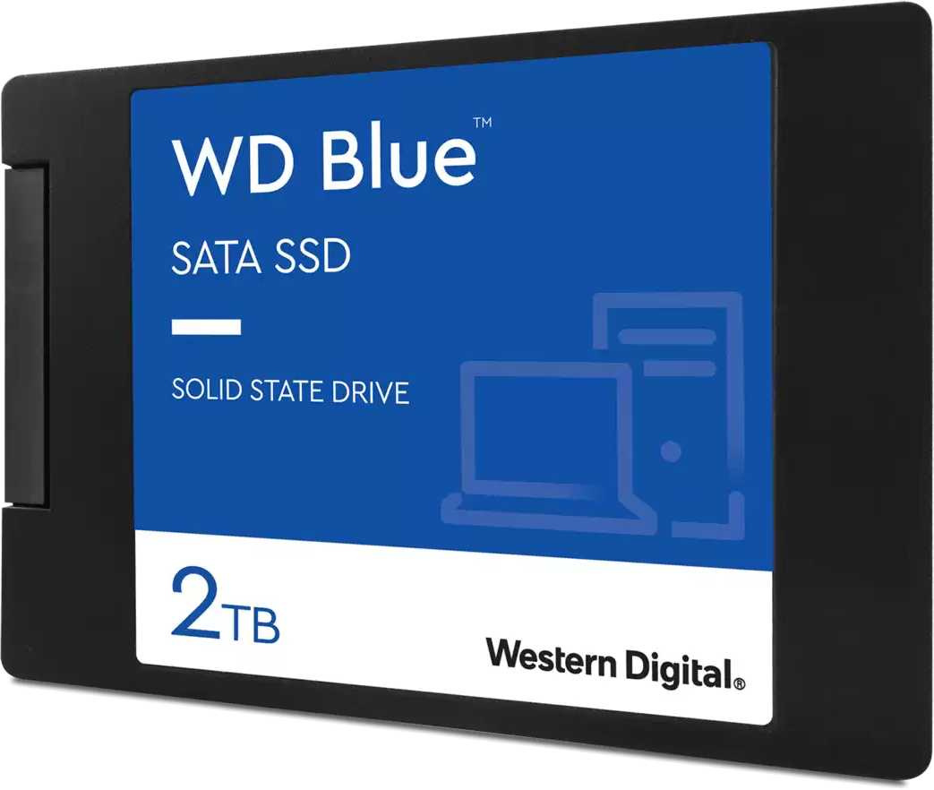 Накопитель SSD WD SATA III 2Tb WDS200T2B0A Blue 2.5" — фото 2