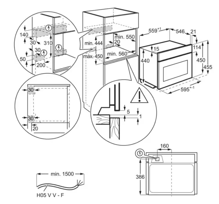 Встраиваемый духовой шкаф Electrolux EVM8E08Z — фото 3