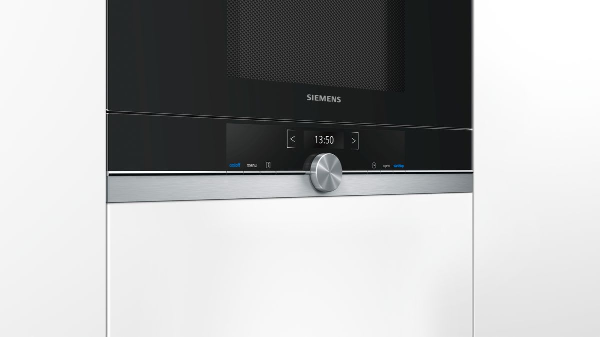 Встраиваемая микроволновая печь SIEMENS iQ700 BE634LGS1 — фото 2