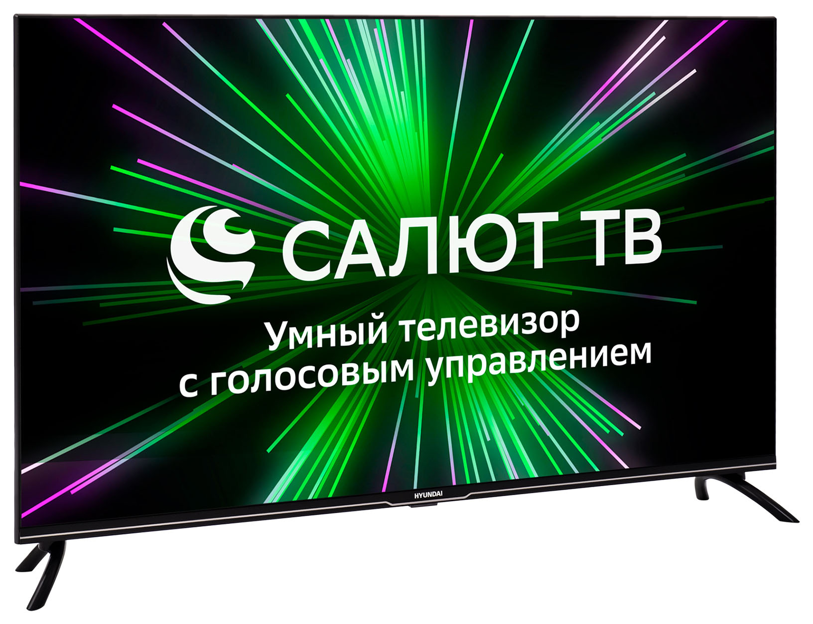 Телевизор LED Hyundai 43" H-LED43BU7000 Салют ТВ Frameless черный 4K Ultra HD 60Hz DVB-T DVB-T2 DVB-C DVB-S DVB-S2 USB WiFi Smart TV — фото 3