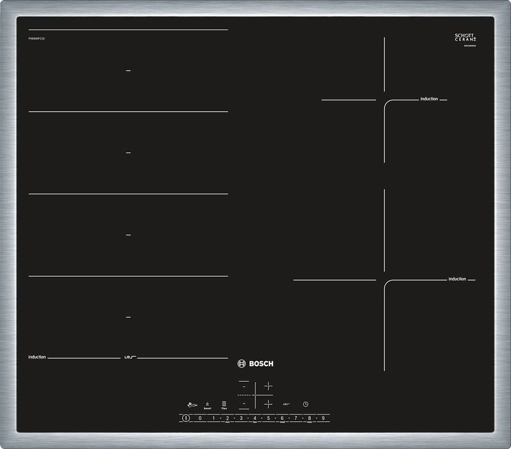 Индукционная варочная поверхность Bosch PXE645FC1E черный