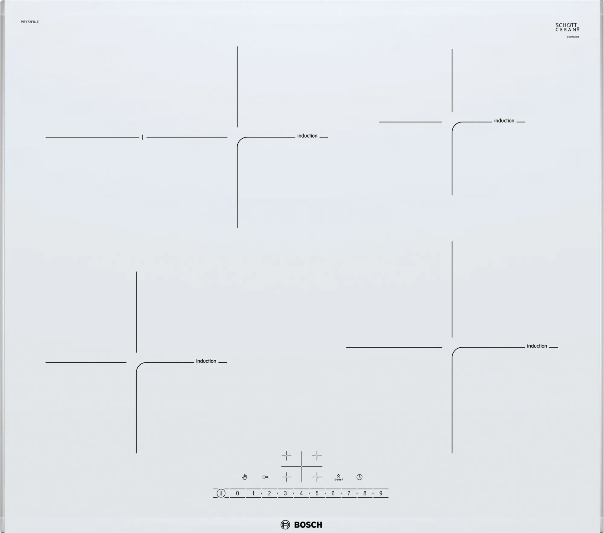 Индукционная варочная поверхность Bosch Serie 6 PIF672FB1E