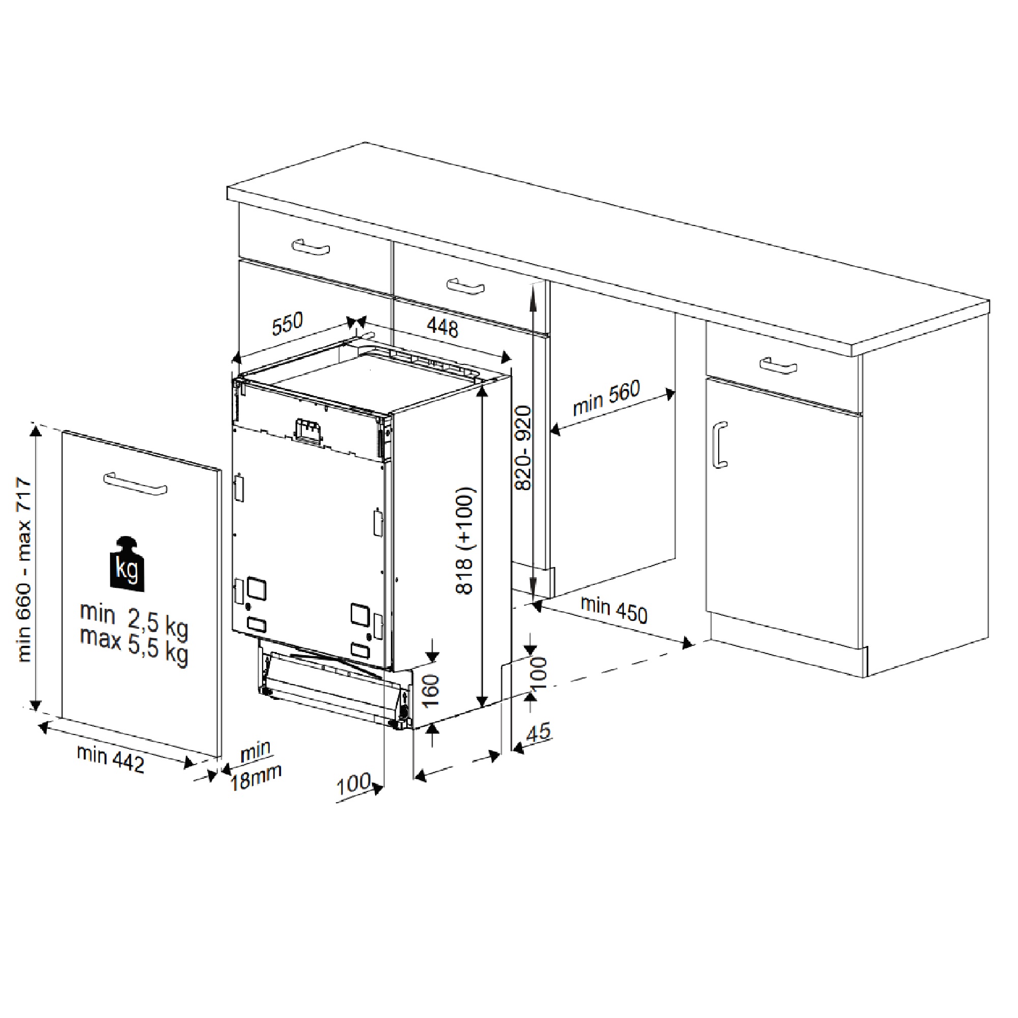 Встраиваемая посудомоечная машина Hotpoint HIS 1D67 — фото 4