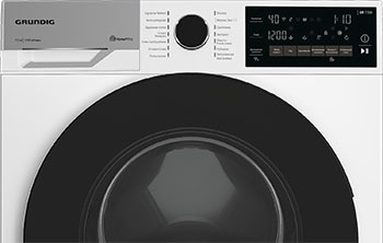 Стиральная машина узкая Grundig GW7 P77H21 W — фото 2