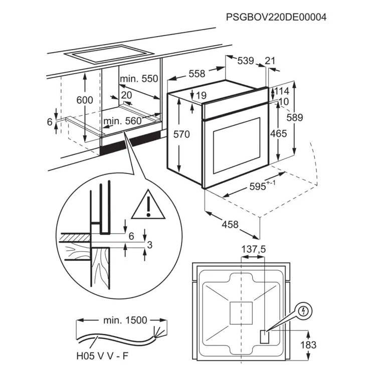 Встраиваемый духовой шкаф Electrolux EOF3H50BX — фото 4