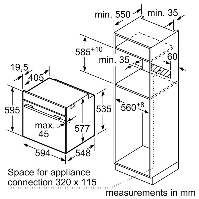 Встраиваемая электрическая духовка BOSCH HBG675BB1 — фото 10