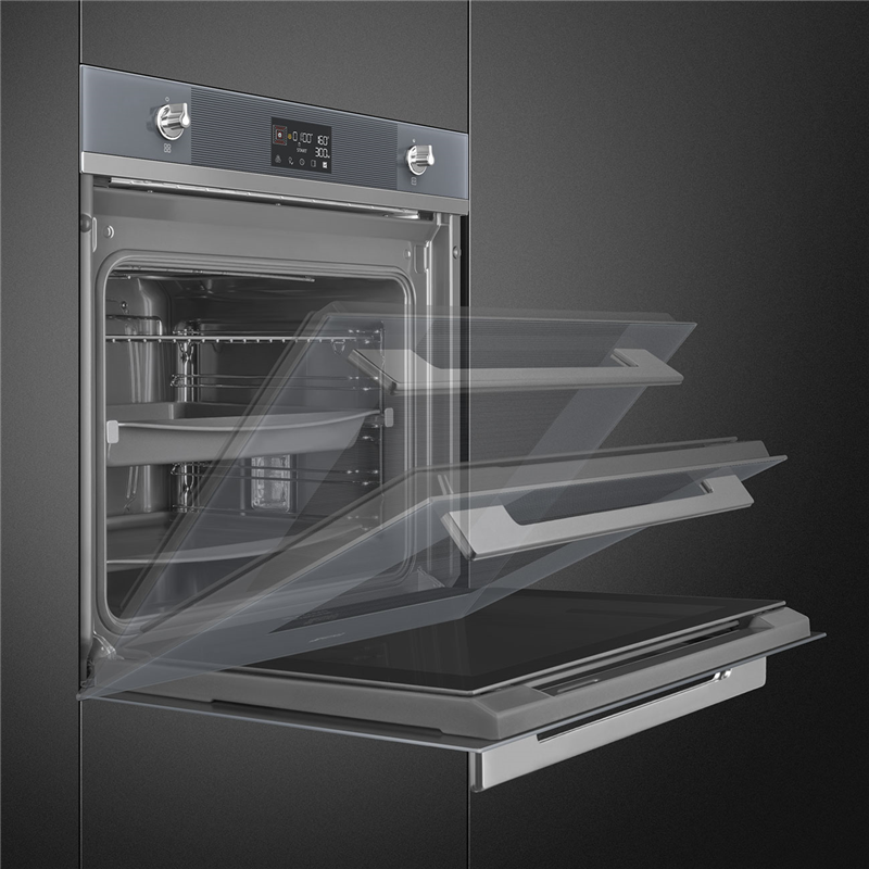 Встраиваемая электрическая духовка SMEG Linea SO6102TS — фото 8