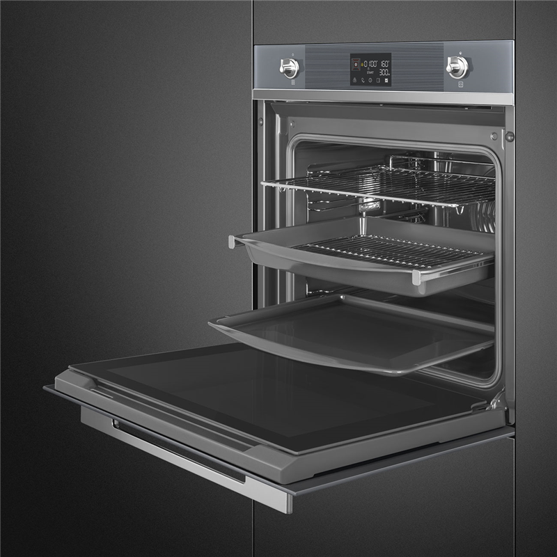 Встраиваемая электрическая духовка SMEG Linea SO6102TS — фото 4