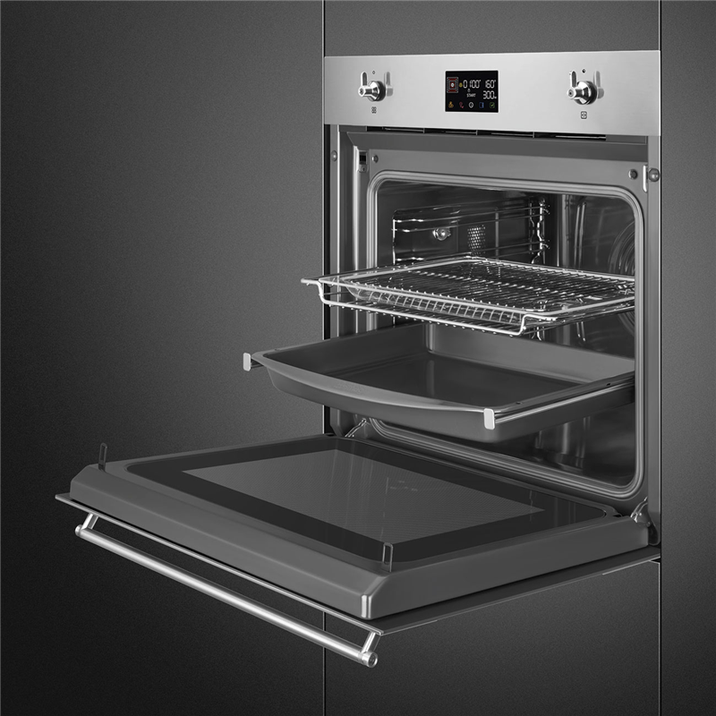 Встраиваемая электрическая духовка SMEG SO6302M2X — фото 6
