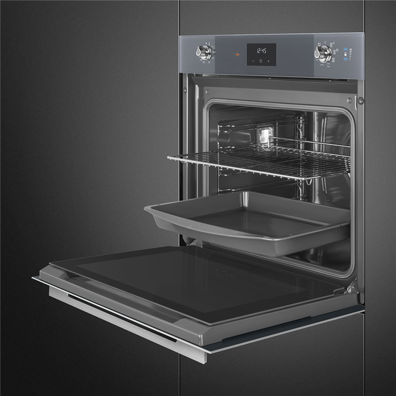 Встраиваемая электрическая духовка SMEG Linea SO6100S2S — фото 3