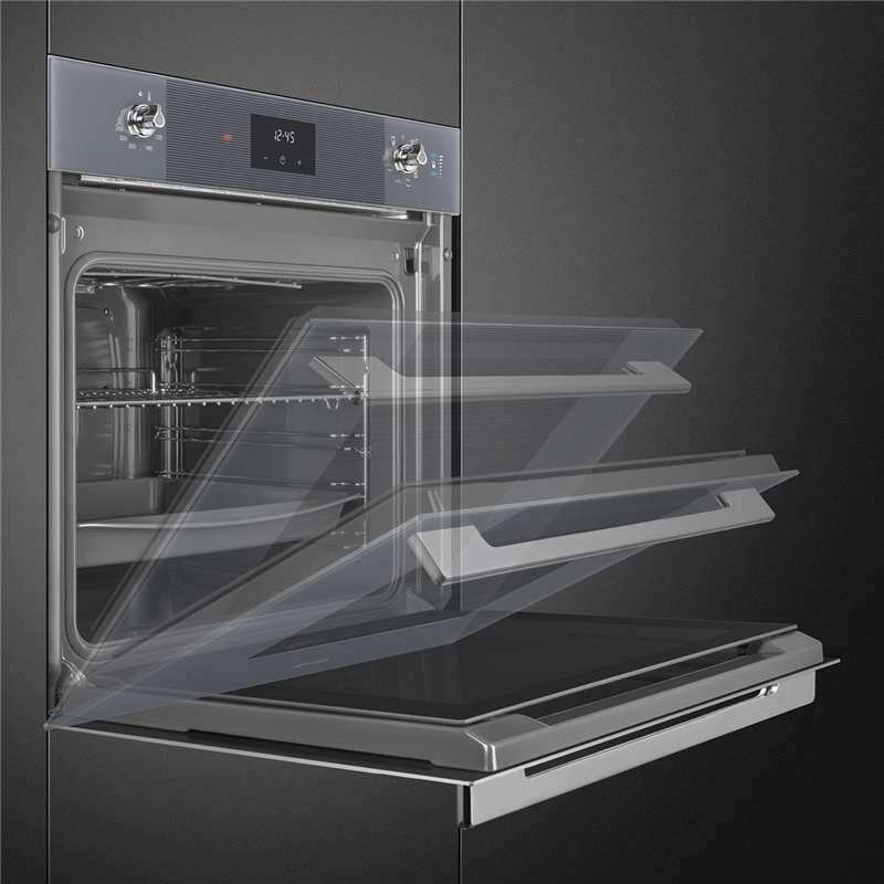 Встраиваемая электрическая духовка SMEG Linea SO6100S2S — фото 7