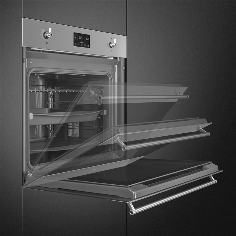 Встраиваемая электрическая духовка SMEG Classica SO6302TX — фото 9