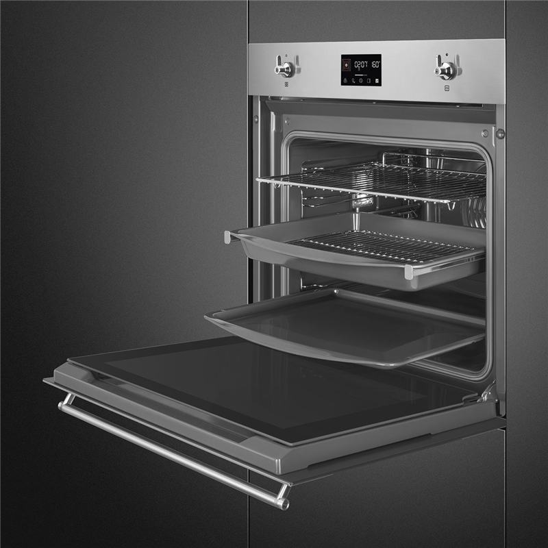 Встраиваемая электрическая духовка SMEG Classica SO6302TX — фото 5