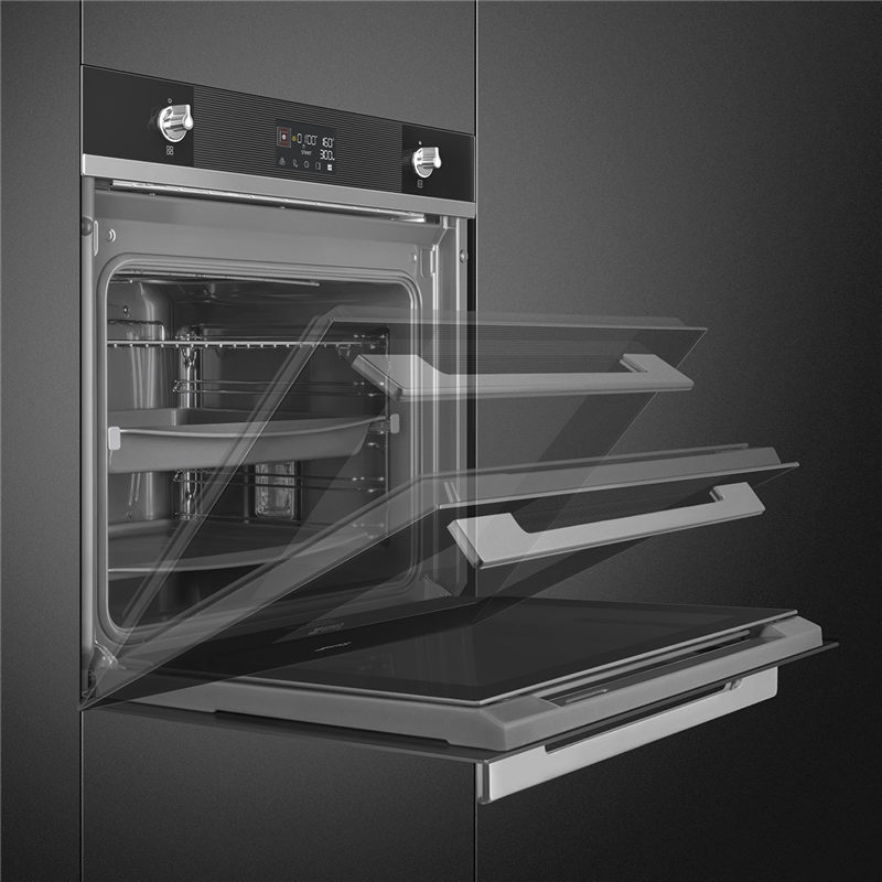 Встраиваемая электрическая духовка SMEG Духовой шкаф электрический SO6102TN — фото 8
