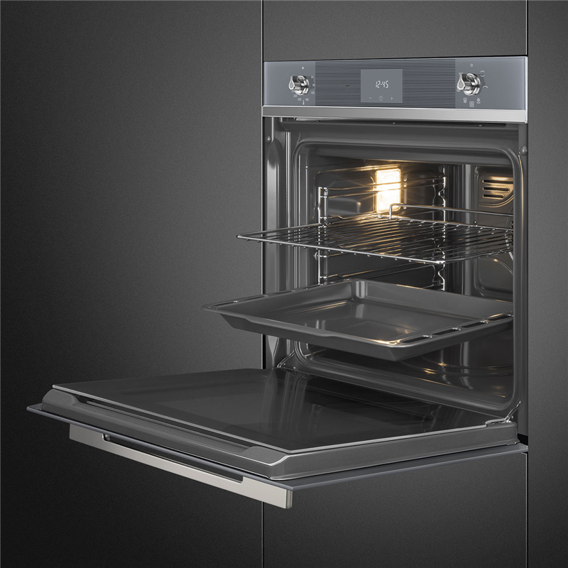 Встраиваемая электрическая духовка SMEG Linea SF6100VS1 — фото 2
